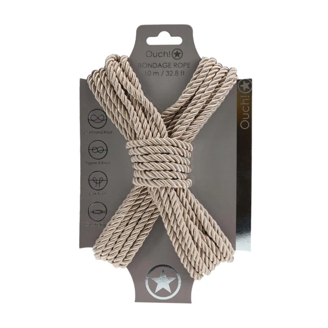 Polyester Bondage Rope - 32.8 ft / 10 m - Gold
