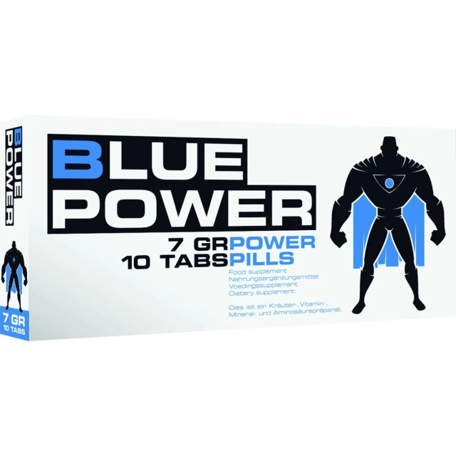 Kapsułki dla mężczyzn z kompleksem ekstraktów roślinnych i aminokwasów – Blue Power Stimulating Capsules
