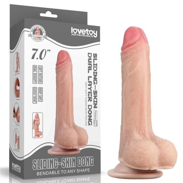 7'' Sliding-Skin Dildo