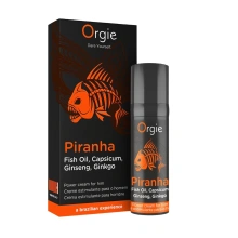 Krem intymny dla mężczyzn z efektem rozgrzewającym i ekstraktami roślinnymi – Piranha Power Cream – 15 ml