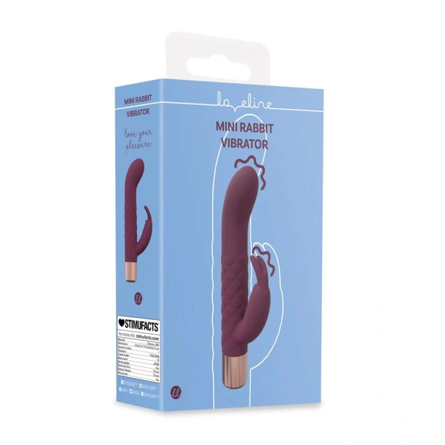 Mini Rabbit Vibrator - Burgundy