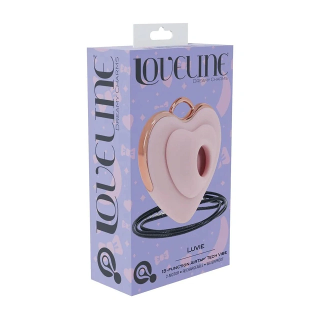 Luvie - Heart-shaped AirTap Vibrator - Pink