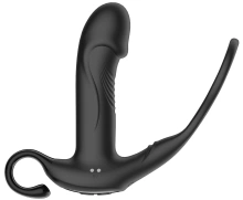 Masażer Prostaty z Pilotem Pierścieniem USB Wibracje i Pchanie 
