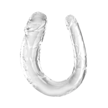 Podwójne Dildo 34 Cm Clear Medium Double Trouble King Cock 