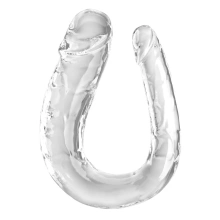 Podwójne Dildo 44 Cm Clear Large Double Trouble King Cock 