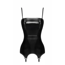 Gorset F381 Dominae Venom PVC Corset Belt M Noir Handmade 