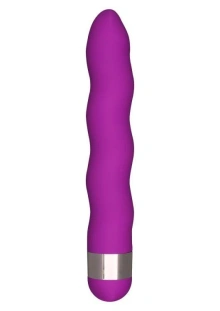 Falisty Wibrator 18cm Fioletowy 