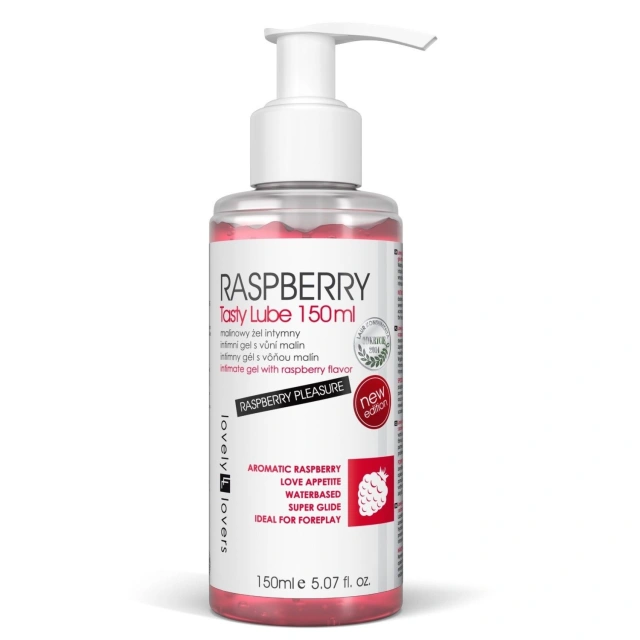 Raspberry Tasty Lube Lubrykant Jadalny 150 Ml Lovely Lovers 