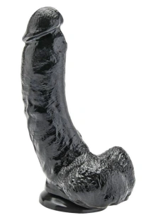 Klasyczne Dildo z Jądrami Get Real 20cm Czarny 