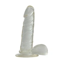 Dildo Żelowe Prawdziwa Rozkosz 16.5cm Przezroczysty 