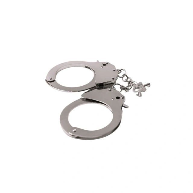 Metalowe Kajdanki Menottes Met Silver Adrien Lastic 