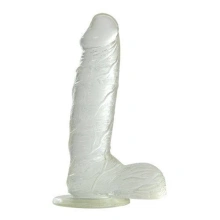Dildo Żelowe Prawdziwa Rozkosz 19cm Przezroczysty 