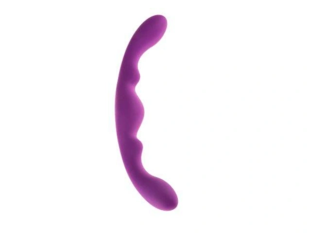 Podwojne Dildo Prążkowane Luna 25cm 