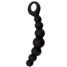 Koraliki Analne Zakrzywiony i Ergonomiczny Korpus Czarny 