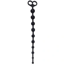 Koraliki Analne 33,5cm z Uchwytem Czarny 