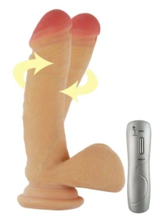 Realistyczny Rotacyjny Wibrator Hefajstos 20,5cm 