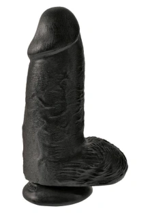 MEGA Grube Dildo Chubby na Przyssawce 26cm Czarny 