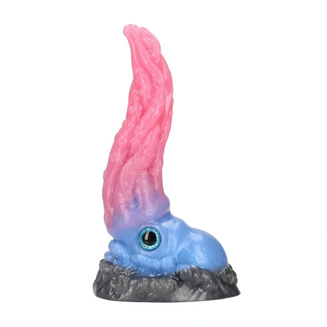 Kraken's Lick - Silicone Dildo - Blue/Red