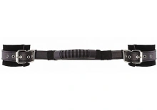 Adjustable Leather Handcuffs - Black