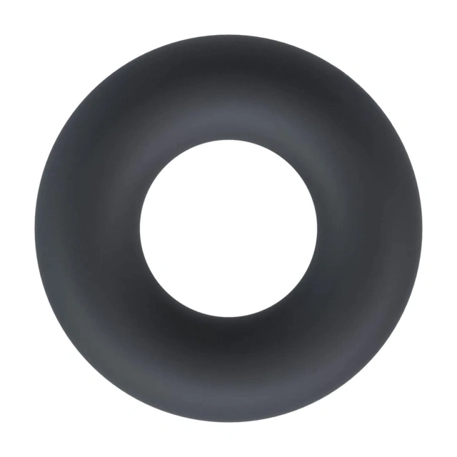 Solid Silicone Cockring - XS - Black