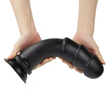 Duże dildo analne XXL dla zaawansowanych 28,5 cm czarne – King Sized Anal Ripples Lovetoy