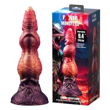 Power Monsters Savage Beastlord – 24 cm Rippled Monster Silicone Dildo