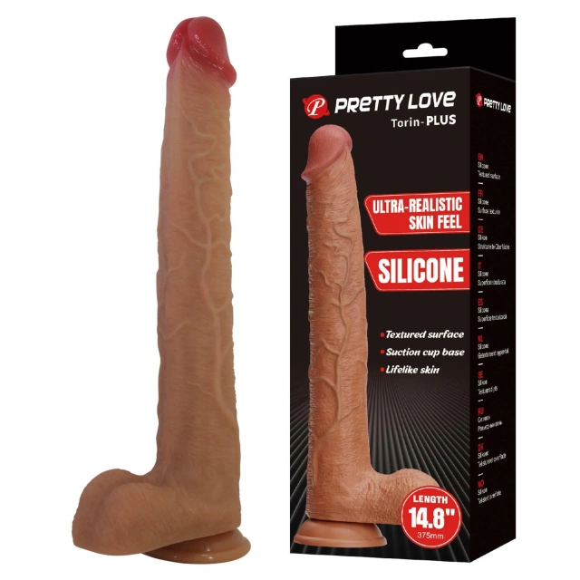 Pretty Love Torin-PLUS – Realistic Silicone Dildo 14.8"