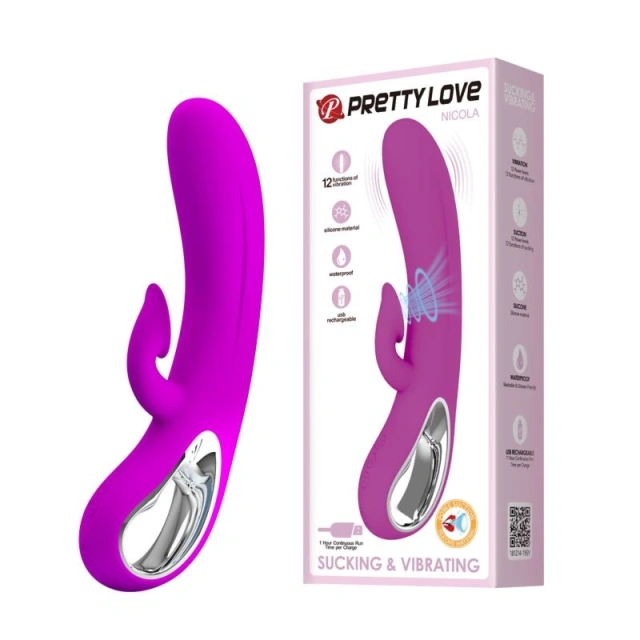 PRETTY LOVE -  NICOLA 12 FUNCTION SUCKING AND VIBRATING