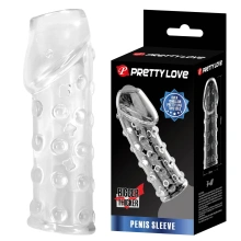Nakładka na Penisa Żelowy Penis Sleeve Pretty Love Wodoodporny 