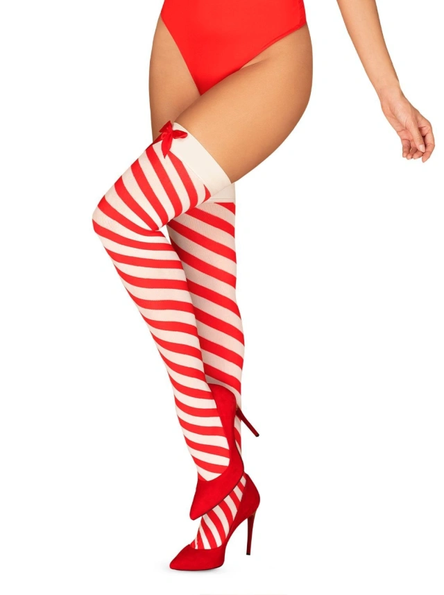 Bielizna-Kissmas pończochy czerwone L/XL 