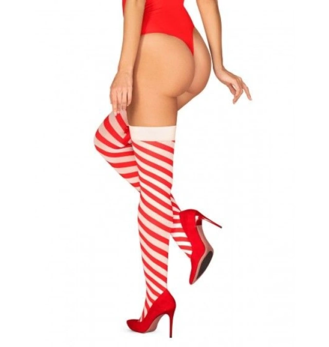Kissmas pończochy czerwone L/XL | 100% ORYGINAŁ| DYSKRETNA PRZESYŁKA