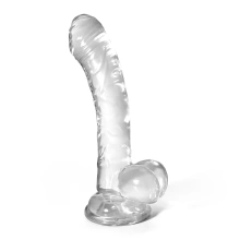 Dildo Hudini Jelly Anal Clear Crushious Przezroczysty 