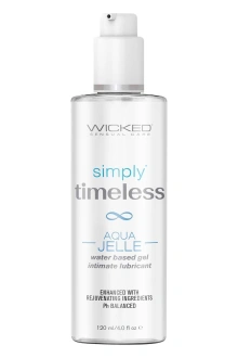 Wodny Lubrykant Gęsty Żel Wicked Simply Timeless z Aloesem i Kwasem Hialuronowym120ml 