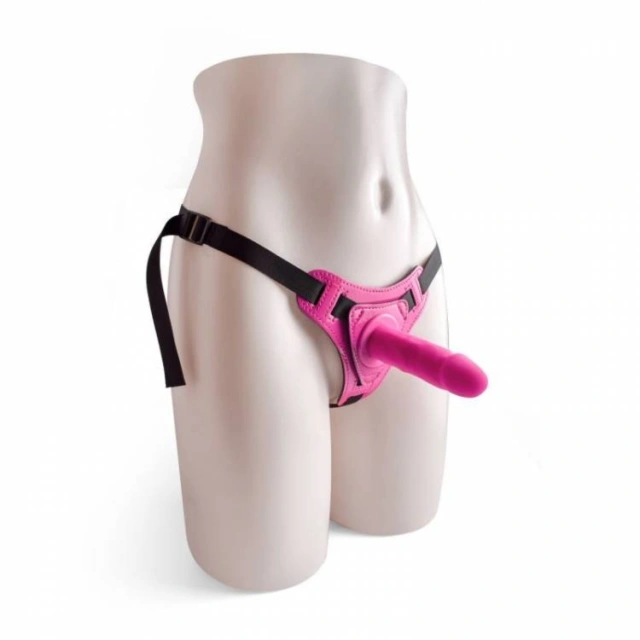 Strap On Real Safe Silikon 10cm Różowy | 100% ORYGINAŁ| DYSKRETNA PRZESYŁKA