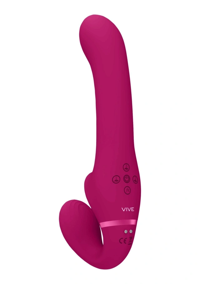 Stymulator Ssący Łechtaczki Ai - Dual Vibrating & Air Wave Tickler Strapless Strapon Vive | 100% ORYGINAŁ| DYSKRETNA PRZESYŁKA