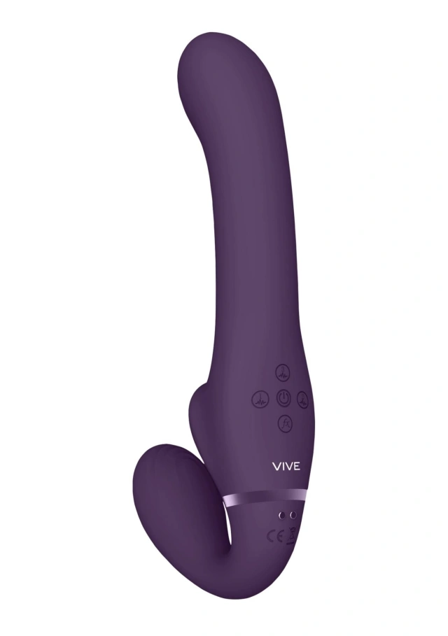 Stymulator Ssący Łechtaczki Ai - Dual Vibrating & Air Wave Tickler Strapless Strapon Vive | 100% ORYGINAŁ| DYSKRETNA PRZESYŁKA