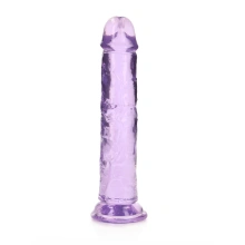 Proste Dildo z Przyssawką RealRock 18cm Fioletowy 