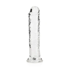 Proste Dildo z Przyssawką RealRock 18cm Przeźroczysty 