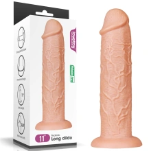 Dildo z Przyssawką Long Lovetoy Realistyczny 27,9 Cm 