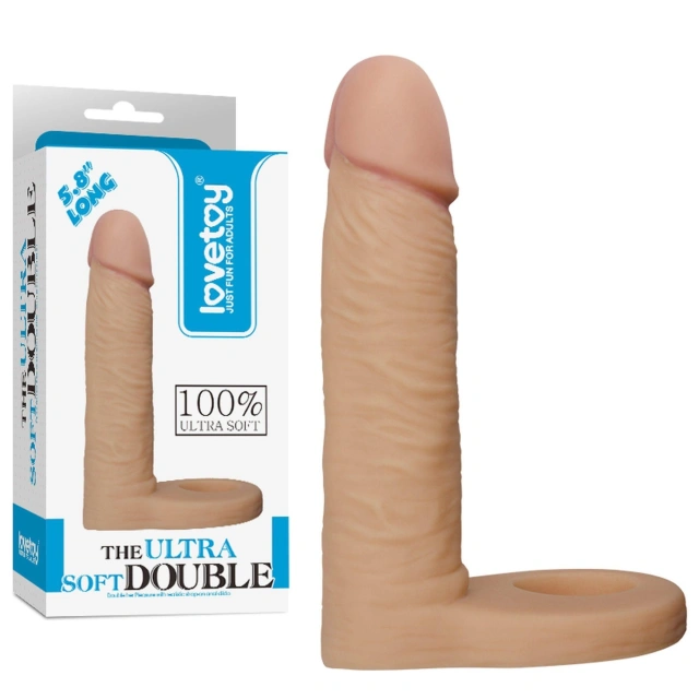 Korek Analny The Ultra Soft Double Lovetoy 14,7 Cm 