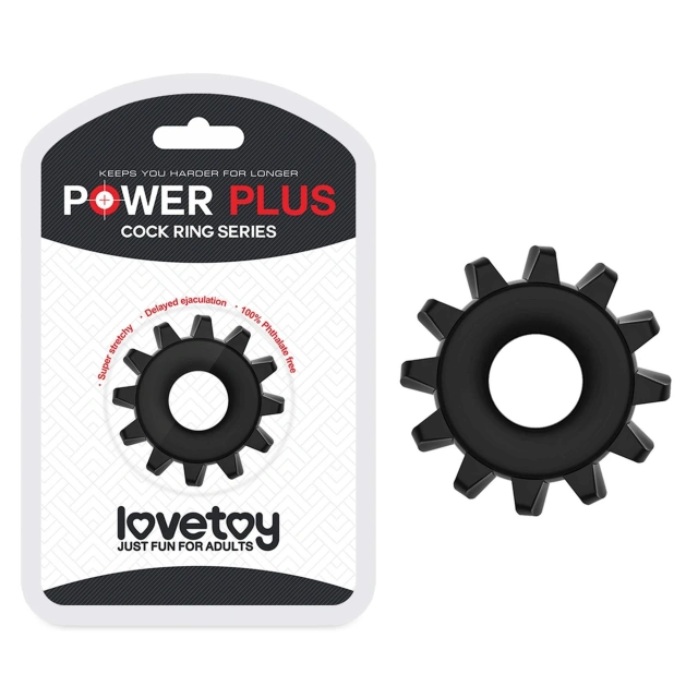 Pierścień Erekcyjny POWER PLUS Cockring Lovetoy Czarny 