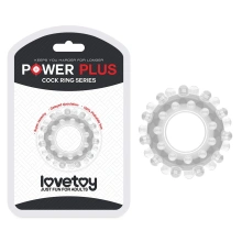 Pierścień Erekcyjny POWER PLUS Cockring Lovetoy Przezroczysty 