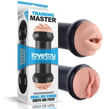 Masturbator Wagina Training Master Double Side Stroker Usta And Pussy 