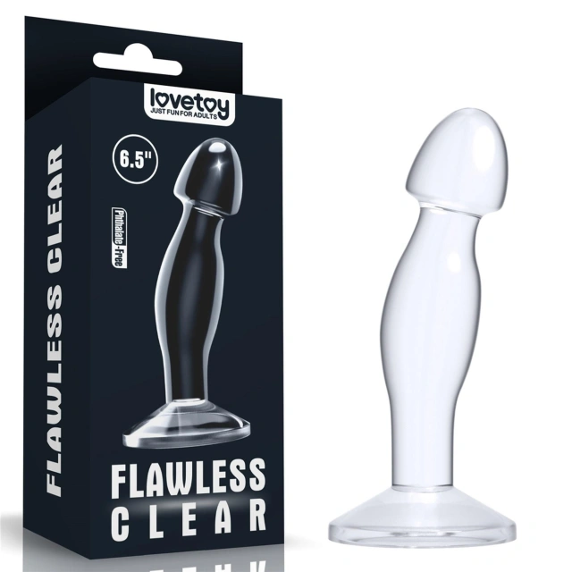 Korek Analny Flawless Lovetoy do Prostaty 16,5 Cm Przezroczysty 