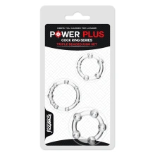 Pierścień Erekcyjny Power Plus Triple Beaded Set Lovetoy Koralikowy 