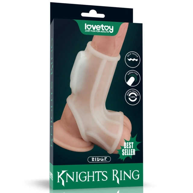 Pierścień Erekcyjny Ridge Knights With Scrotum Lovetoy Wibrujący 