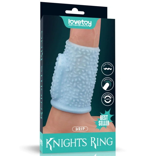 Pierścień Erekcyjny Drip Knights Lovetoy Wibrujący 