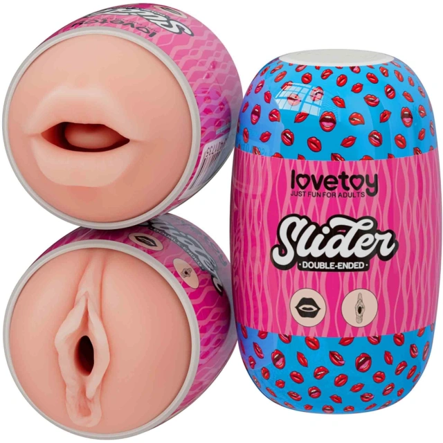 Masturbator Slider Double-ended Mouth And Vagina Lovetoy 
