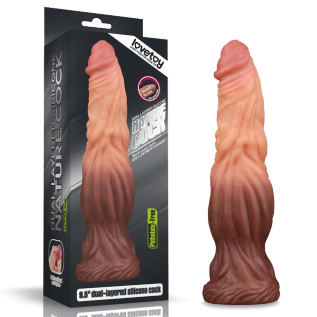 Dildo z Przyssawką Nature Cock Lovetoy 24,1 Cm 