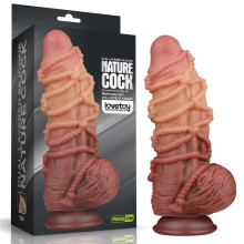 Dildo z Przyssawką Silikonowy Dual Layered Platinum Silicone Cock With 